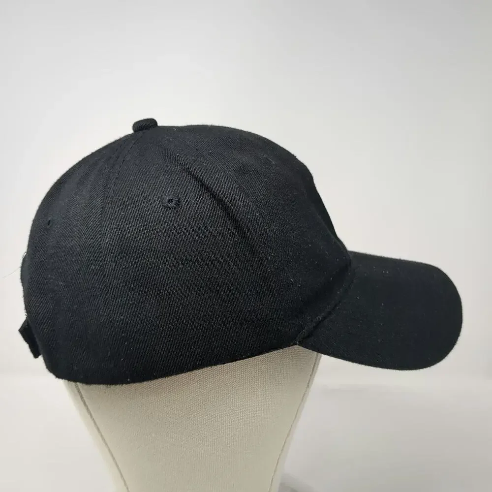 TRS Hotels Logo Black Baseball Cap One Size Embroidered Strapback Hat 6 Panel